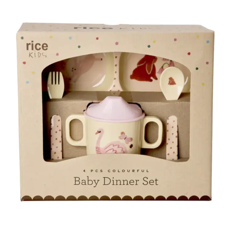 Rice Melamine Baby Dinner Set - Fairytale Print