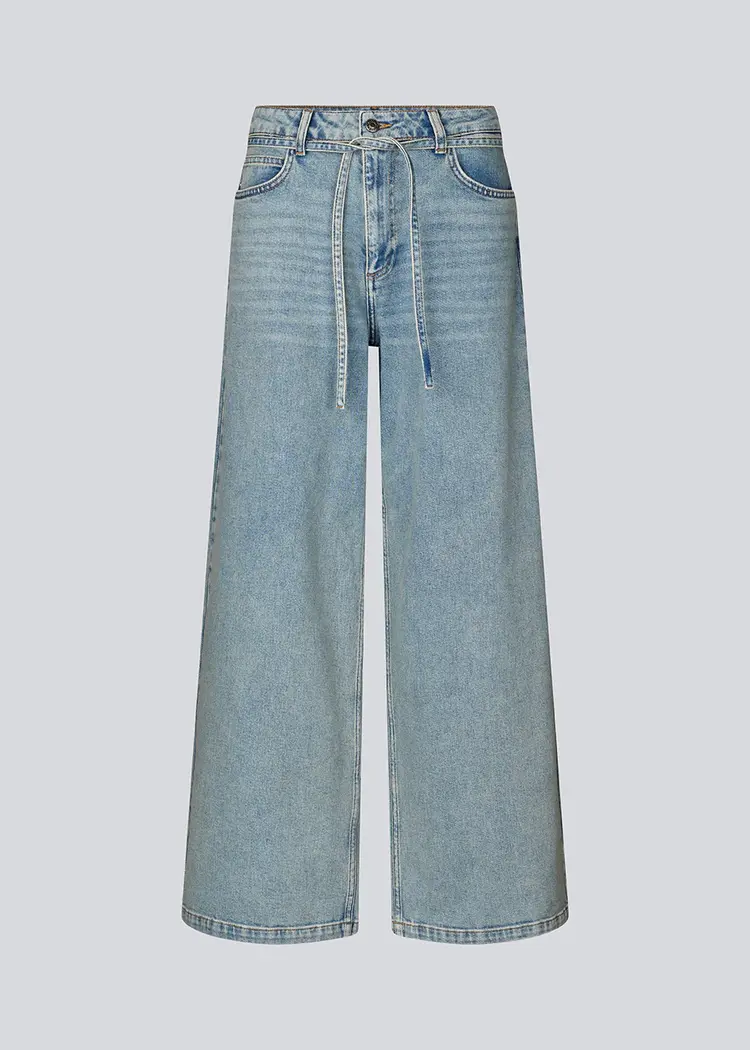 Modström Isolde Solid Pants - Blue Beige Wash