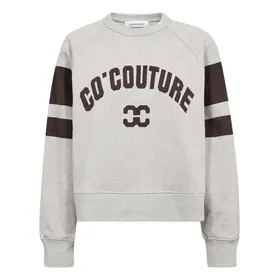 Co'Couture Eris College Sweat - Grey Melange