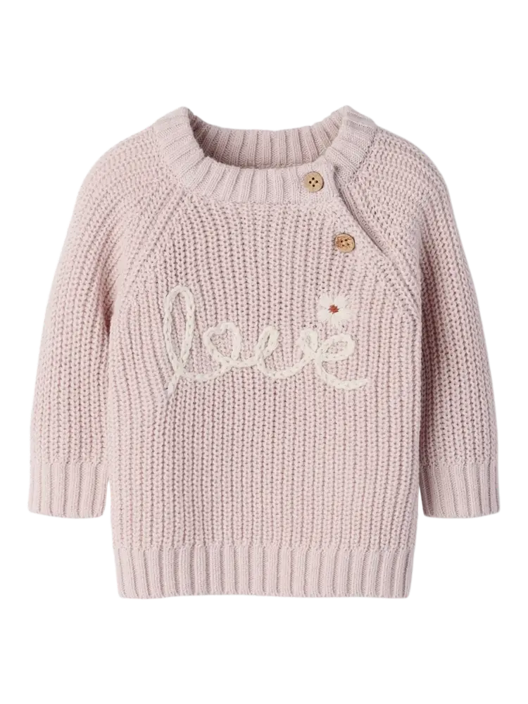 Lil'Atelier Baby Femlen LS Knit - Hushed Violet