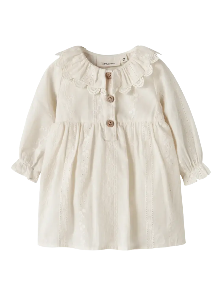 Lil'Atelier Baby Floba Loose Body Dress - Turtledove