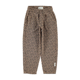 Piupiuchick Unisex trousers - brown w/ animal print