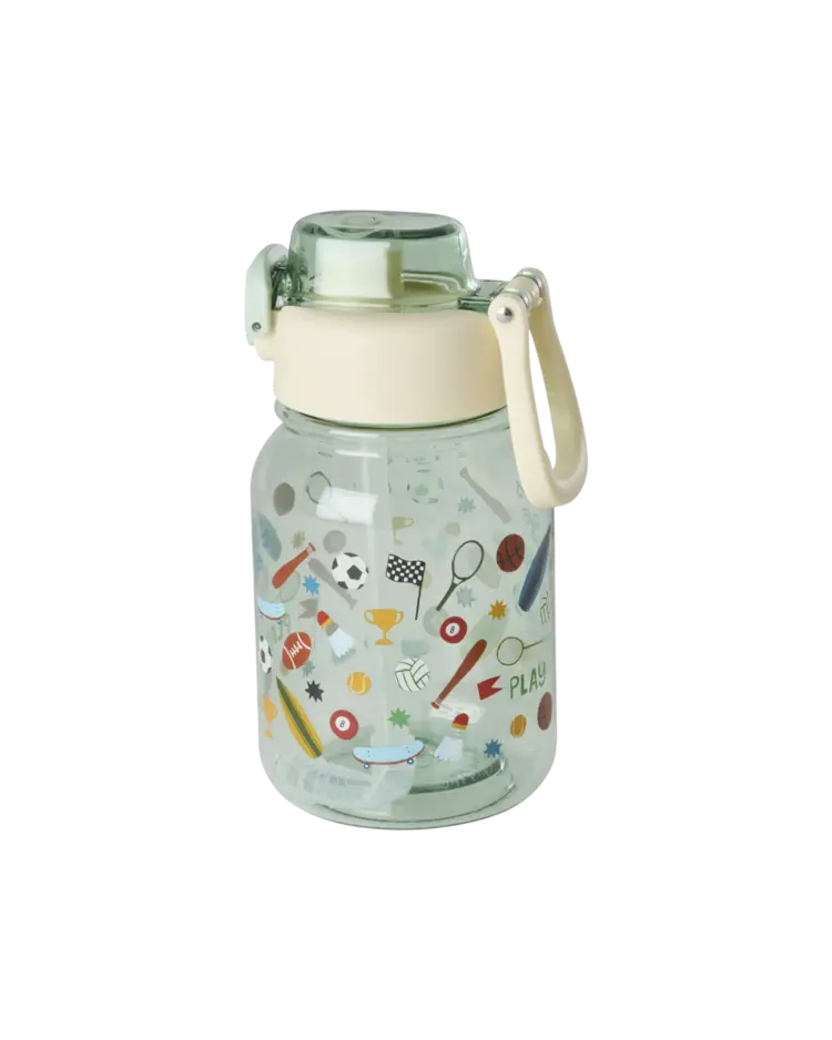 Rice Drinkfles - Zacht groen - Sports Print - 700ml