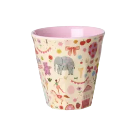 Rice Melamine cup - Pink - Fun Fair