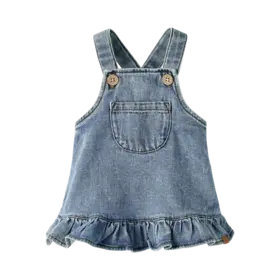 Lil'Atelier Baby Karole Denim Skirtall - Medium Denim Blue