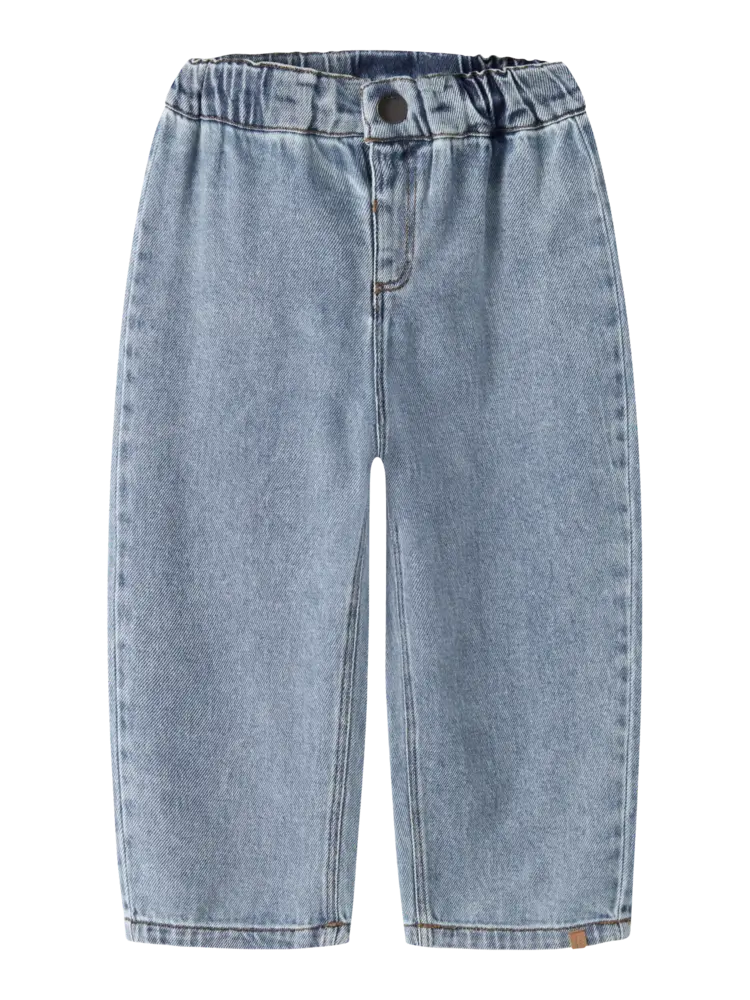 Lil'Atelier Karole Sim Wide Jeans - Medium Blue Denim
