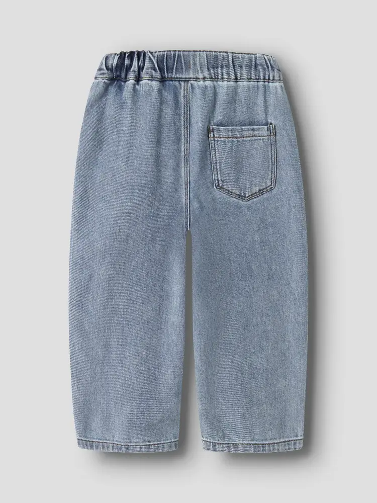 Lil'Atelier Karole Sim Wide Jeans - Medium Blue Denim