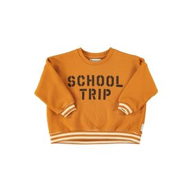 Piupiuchick Sweatshirt - Camel "school trip" print