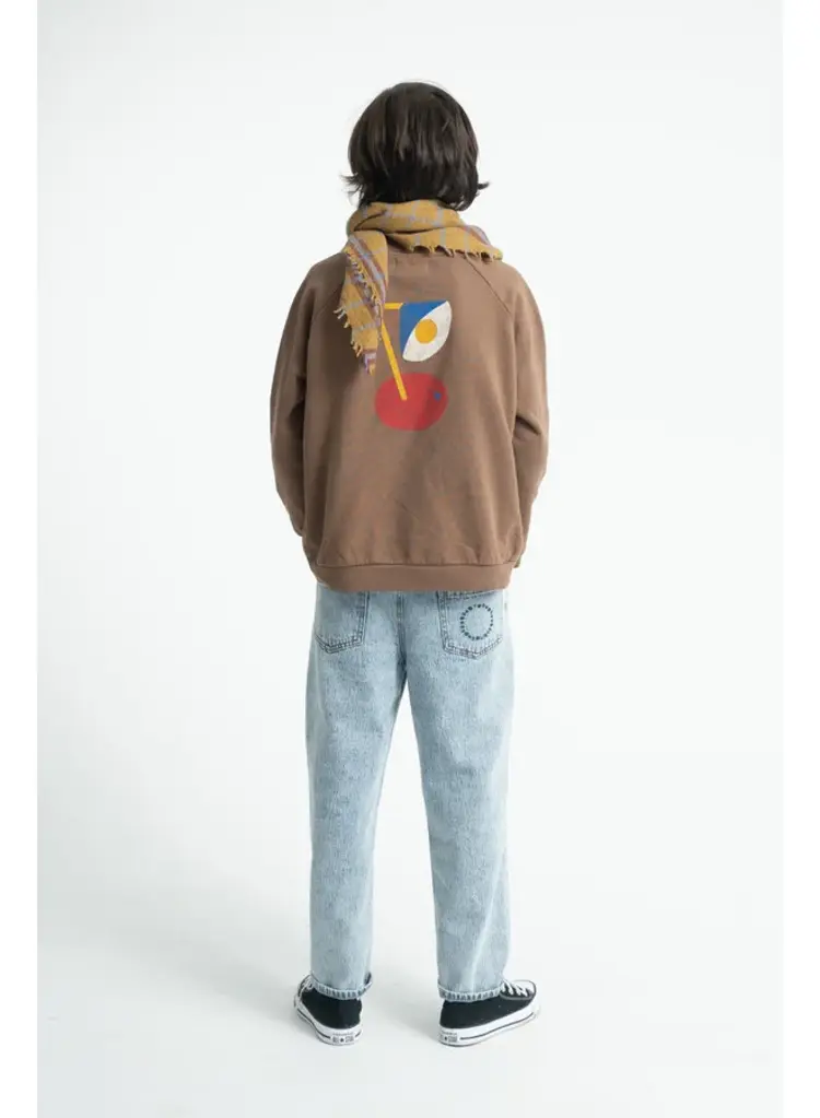 Piupiuchick Sweatshirt - Brown "captain" print