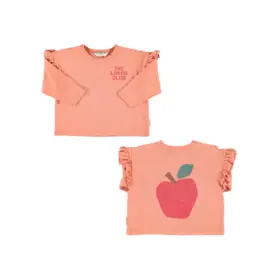 Piupiuchick Longsleeve T-Shirt - Pink w/ apple print
