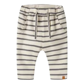 Lil'Atelier Baby Limia Loose Pant - Turtledove/Poppy Seed