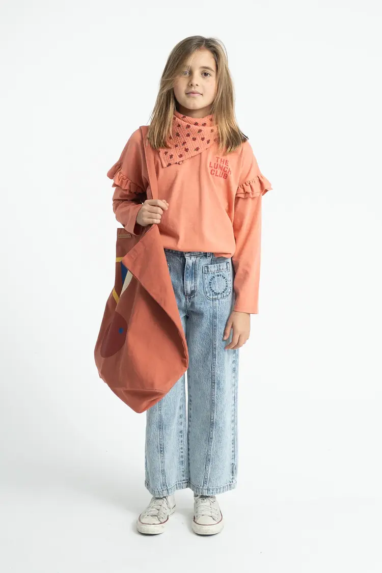 Piupiuchick Flare trousers - fadded light blue denim