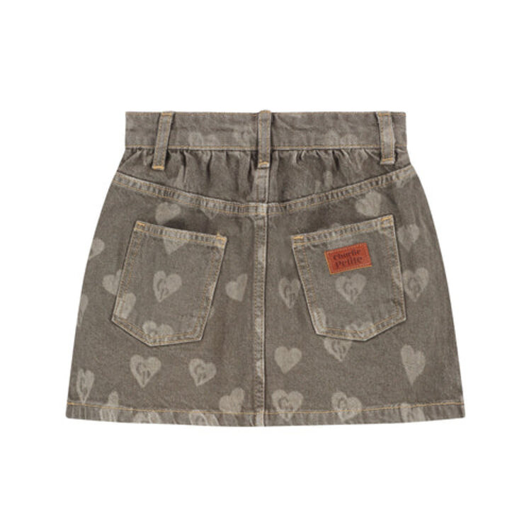 Charlie Petite Sil Skirt - Forest Green