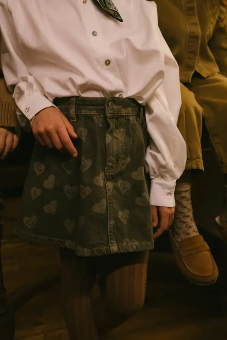 Charlie Petite Sil Skirt - Forest Green