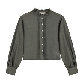 Charlie Petite Noe Blouse - Forest Green