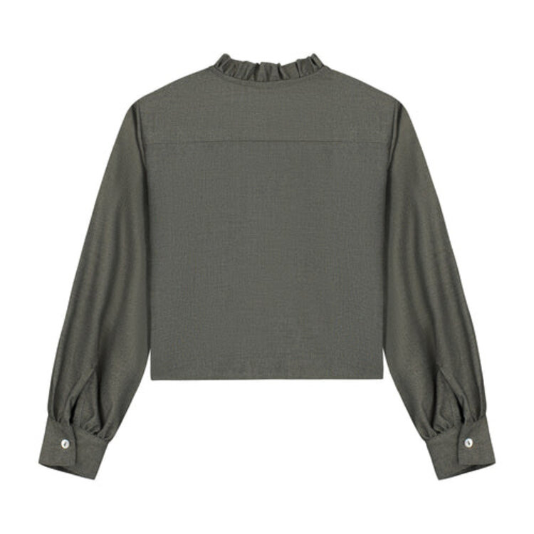 Charlie Petite Noe Blouse - Forest Green