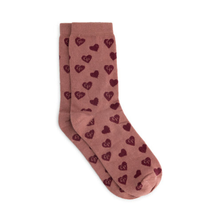 Charlie Petite Seven Socks - Pink/Bordeaux