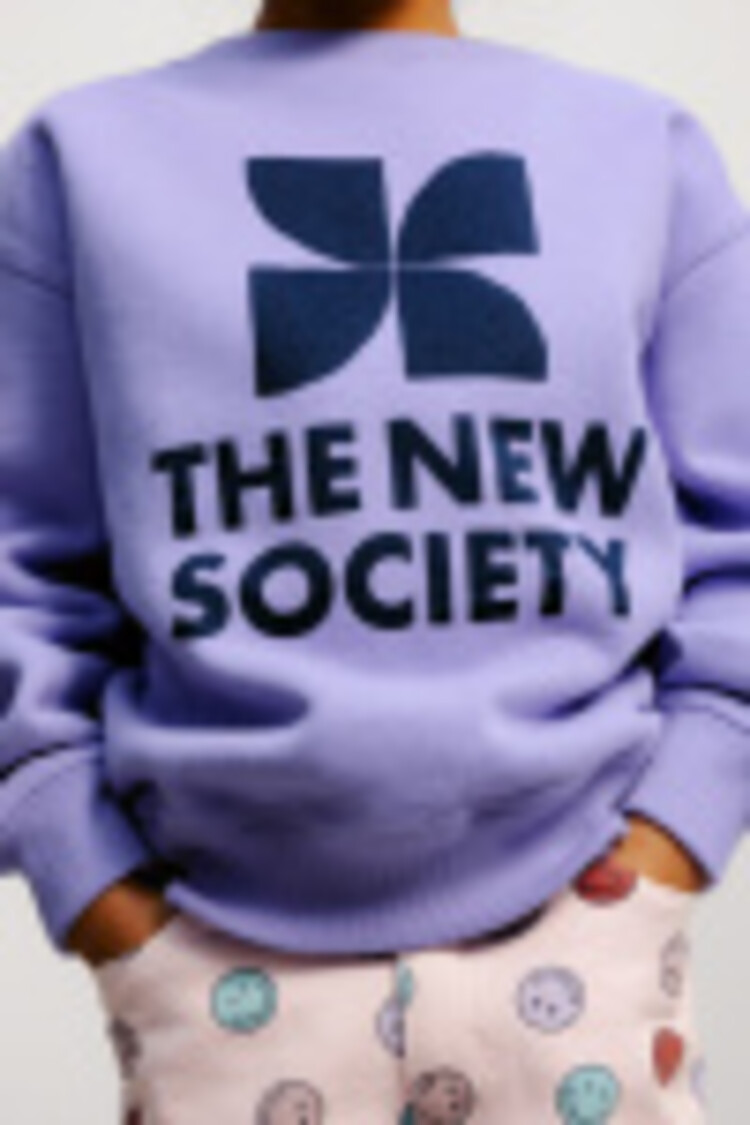 The New Society TNS Logo Sweatshirt - Violet Tulip
