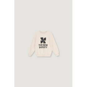 The New Society TNS Logo Sweatshirt - Whisper White Melange