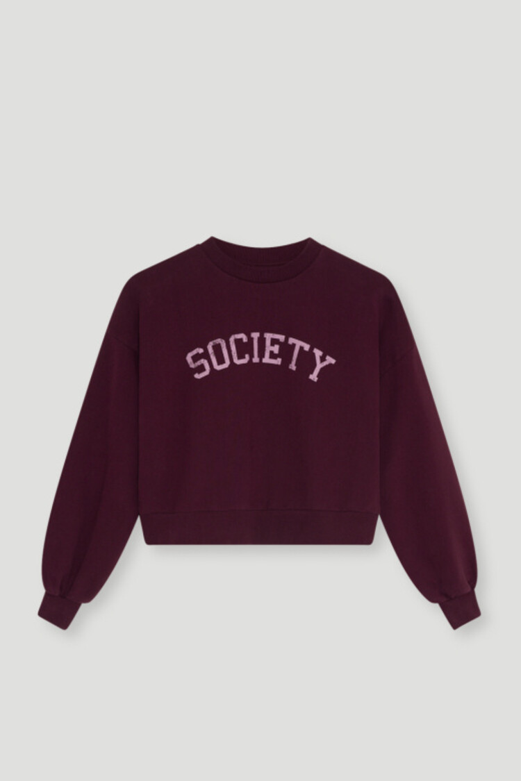 The New Society Lea Teen Sweatshirt - Winetasting