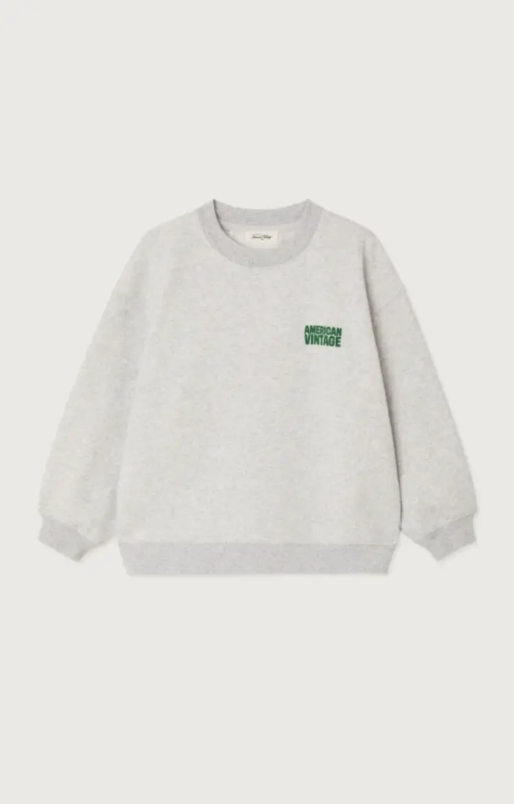 American Vintage Baptown Sweat - Gris Chine