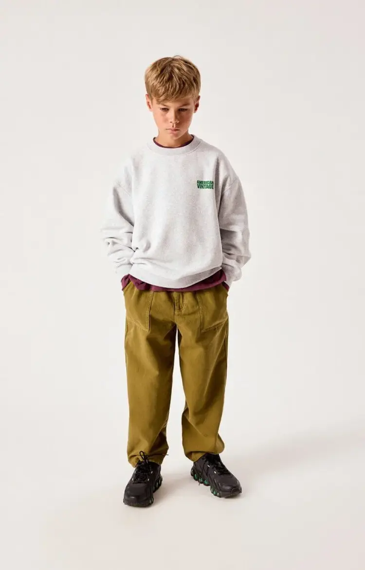 American Vintage Baptown Sweat - Gris Chine