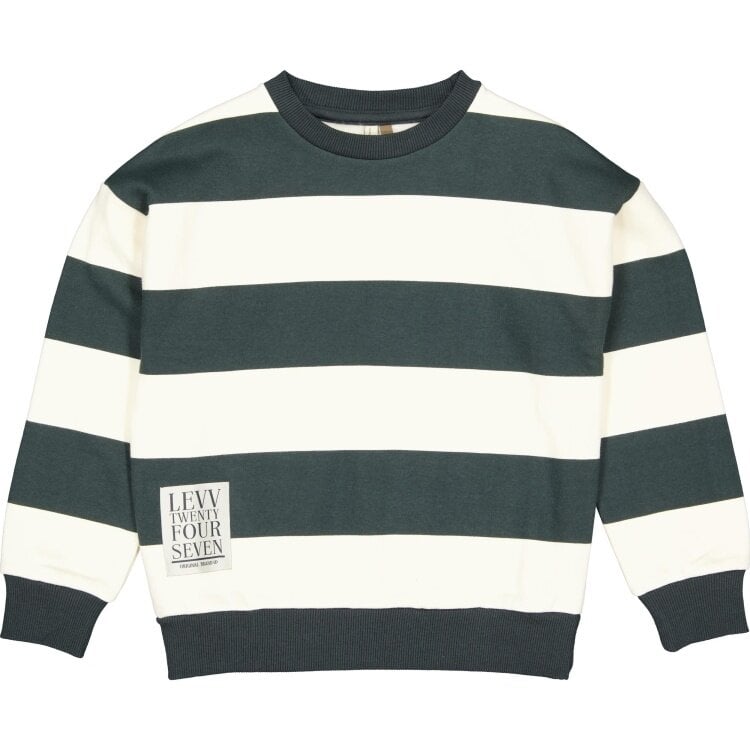 LEVV Sweater Darius - Black Stripe