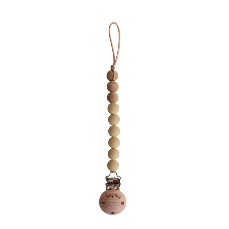 Mushie Speenketting Eva Muted Yellow