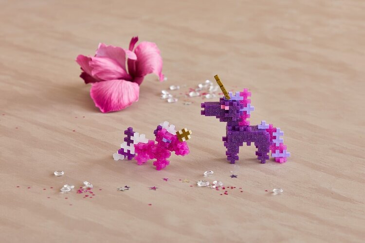 Plus - Plus Tube 100 stuks - Glitter Unicorn