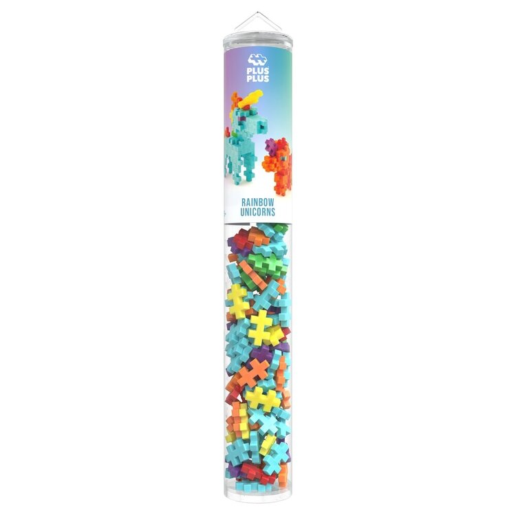 Plus - Plus Tube 100 stuks - Rainbow Unicorn