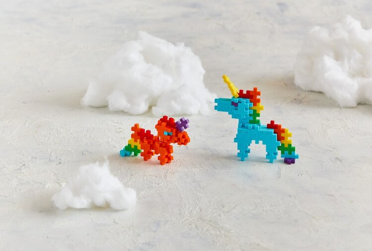 Plus - Plus Tube 100 stuks - Rainbow Unicorn