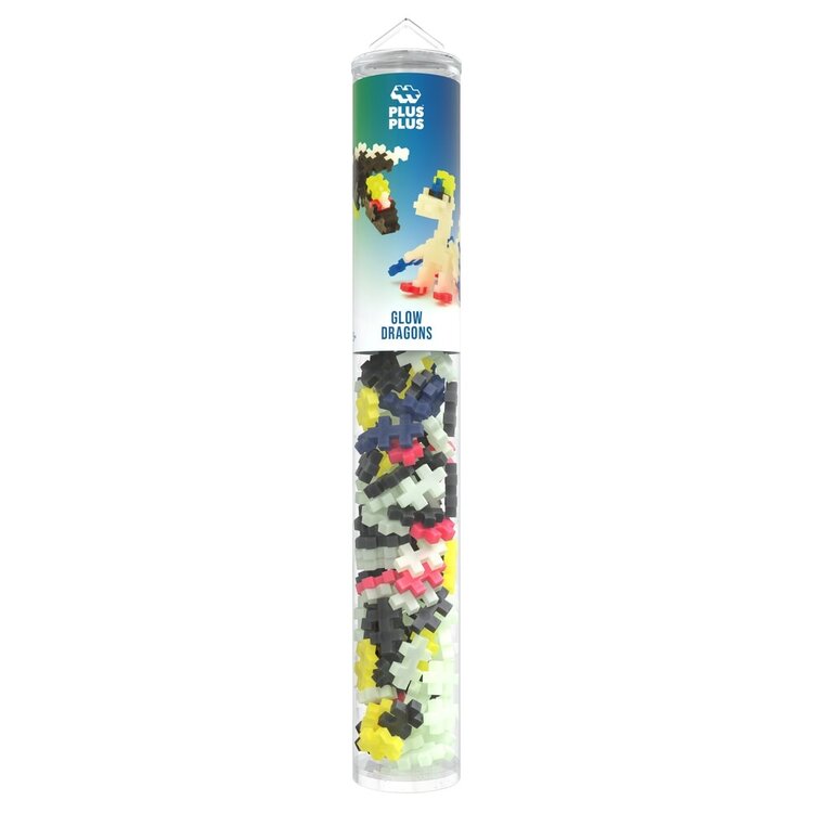 Plus - Plus Tube 100 stuks - Glow Dragons