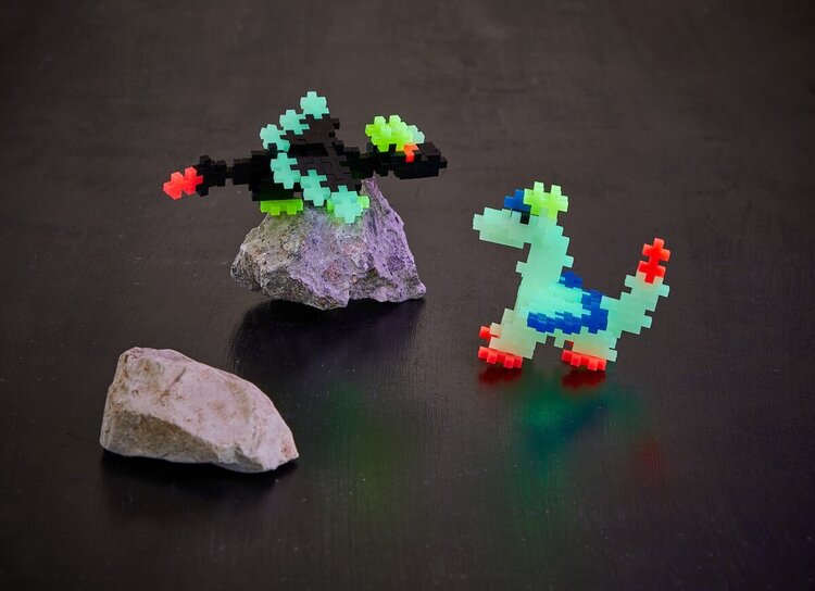 Plus - Plus Tube 100 stuks - Glow Dragons