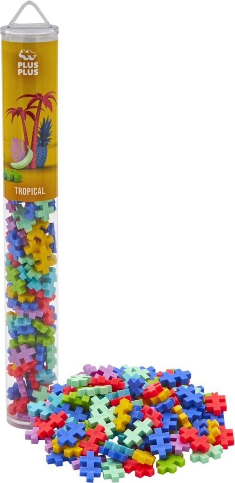 Plus - Plus Tube 100 stuks - Tropical