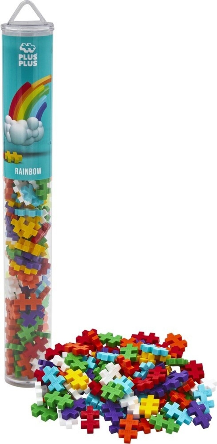 Plus - Plus Tube 100 stuks - Regenboog