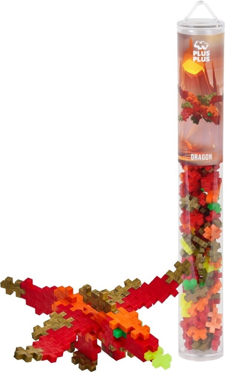 Plus - Plus Tube 100 stuks - Draak