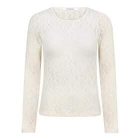 Co'Couture Berna O-Neck Blouse - OffWhite