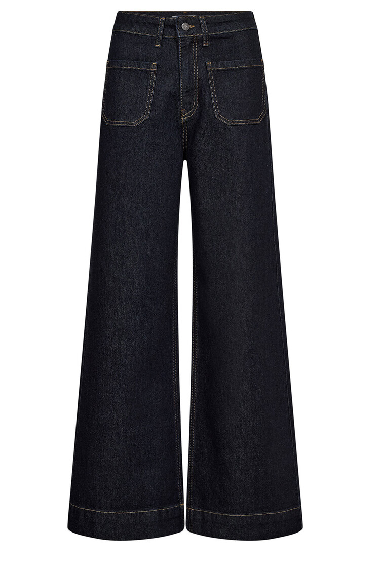 Co'Couture Sole Pocket Jeans - Dark Denim