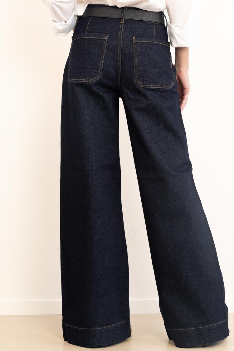 Co'Couture Sole Pocket Jeans - Dark Denim