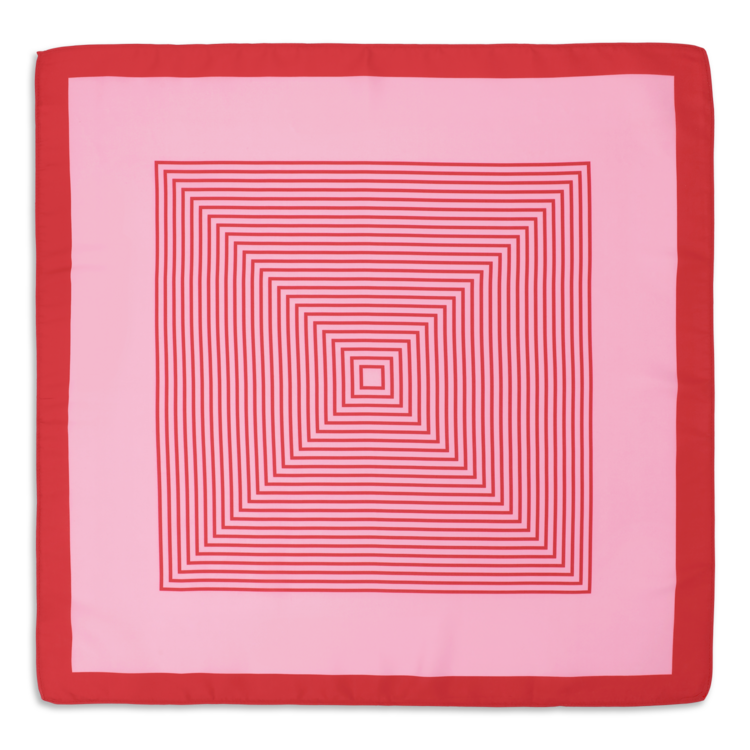 Sui Ava Classic P Scarf- Pink-Red
