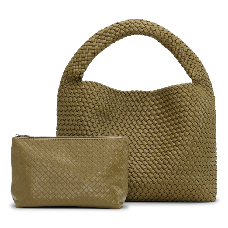 Sui Ava Woven Daily Bag w/ Pouch - Green