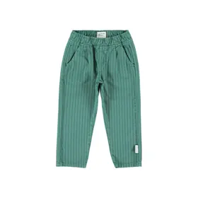 Piupiuchick Trousers - green w/ black stripes