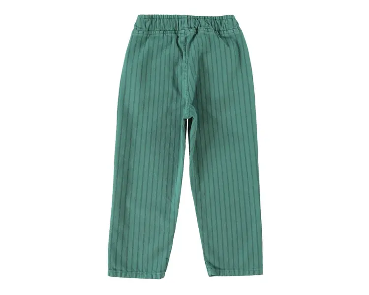 Piupiuchick Trousers - green w/ black stripes