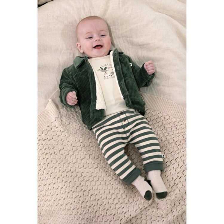 Feetje Broek Streep - Wiggle Green