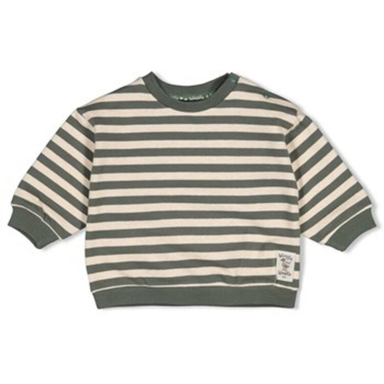 Feetje Sweater Streep Oversized - Groen