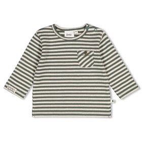 Feetje Longsleeve Streep Oversized - Groen