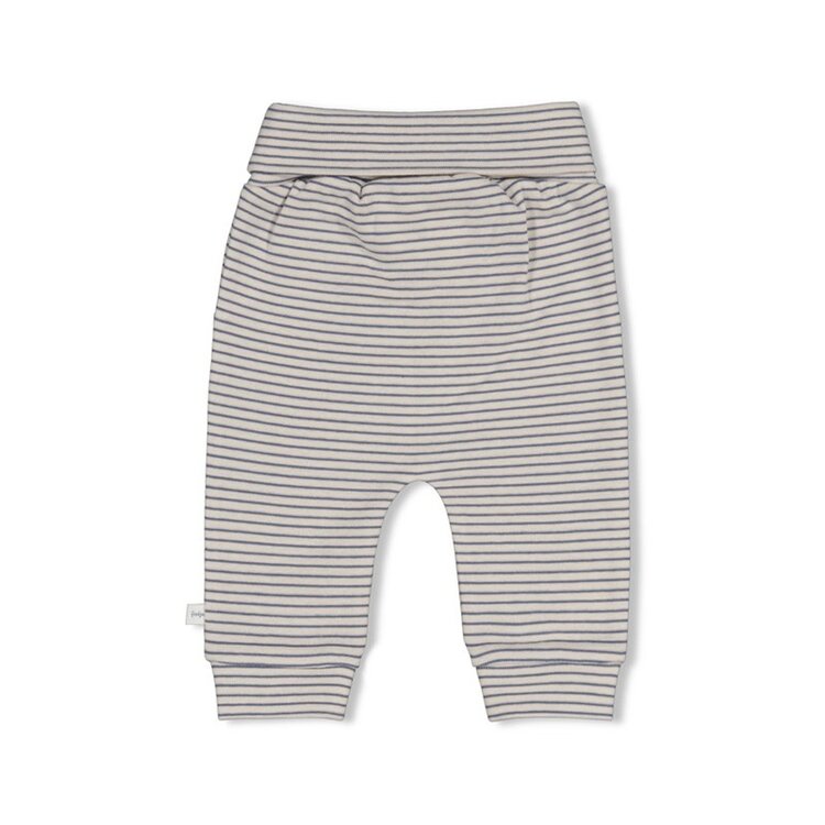 Feetje Broek rib streep - Breakfast Buddy - Blauw