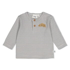 Feetje Longsleeve Streep - Breakfast Buddy - Blauw