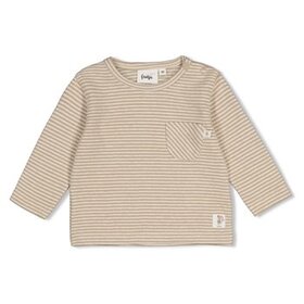 Feetje Longsleeve Streep - Over the moon - Taupe