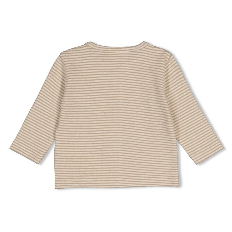 Feetje Longsleeve Streep - Over the moon - Taupe